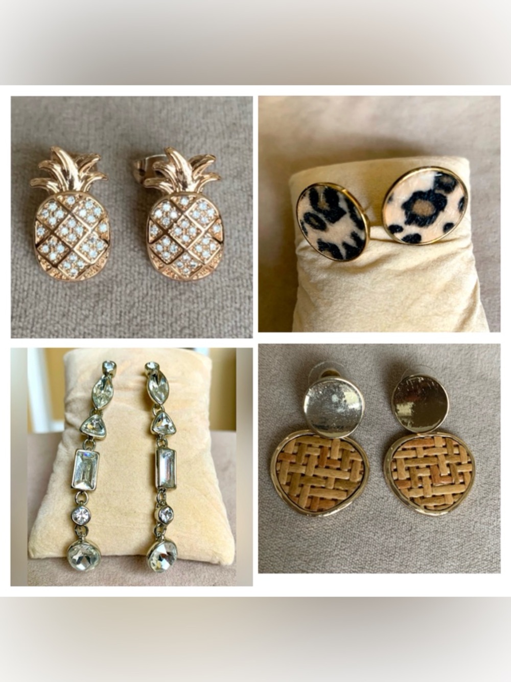 Women Jewelry - pierced Earrings (4 pairs)
All Excellent condition